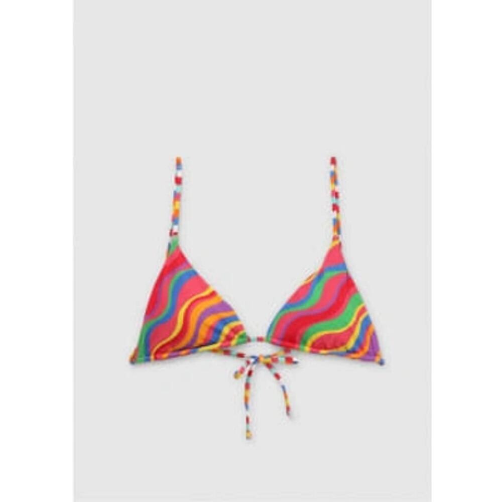 SOLD OUT It’s Now Cool "The String" Bikini Top - Rainbow - Small